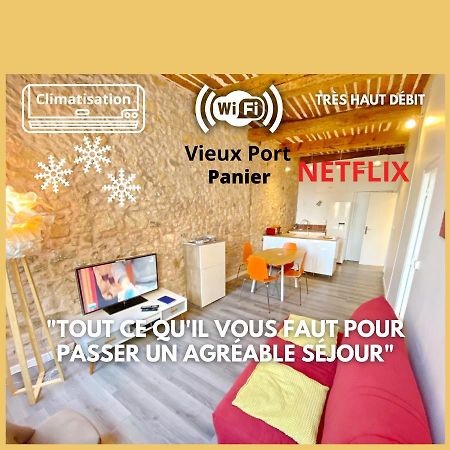 Vieux Port Proximite Panier Clim Central Cachet Marseille Exterior photo