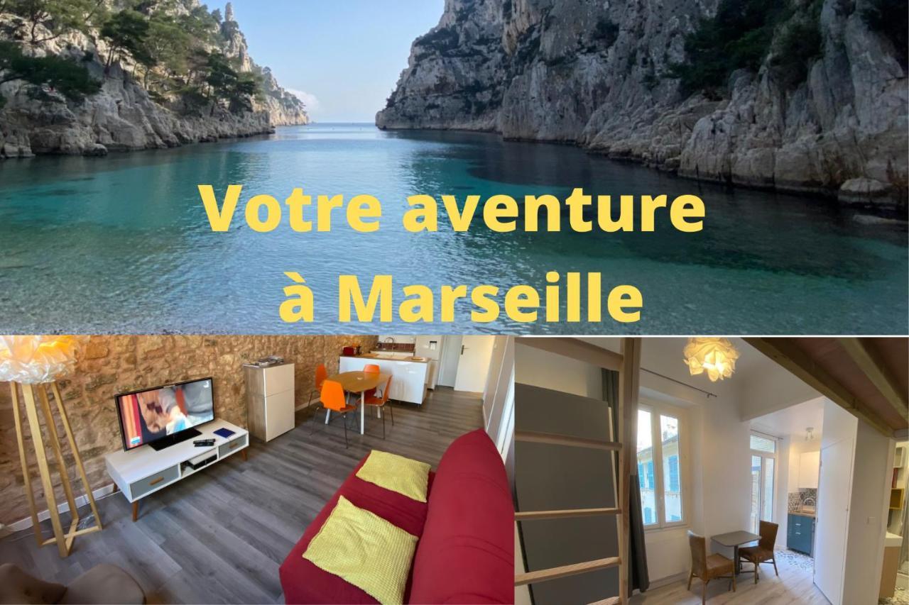 Vieux Port Proximite Panier Clim Central Cachet Marseille Exterior photo