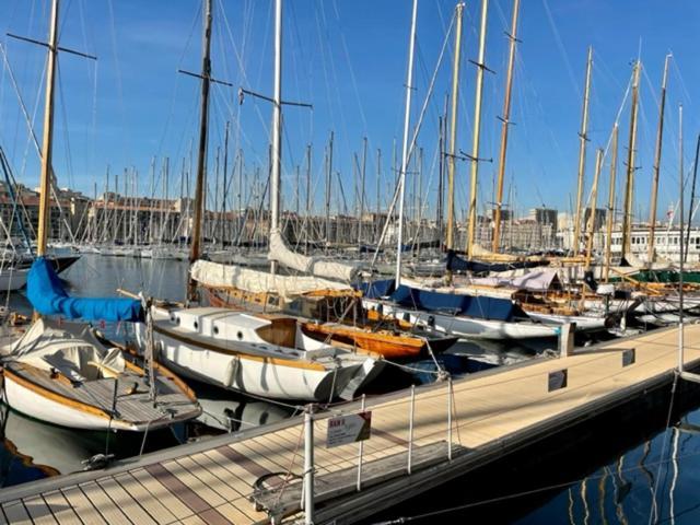 Vieux Port Proximite Panier Clim Central Cachet Marseille Exterior photo